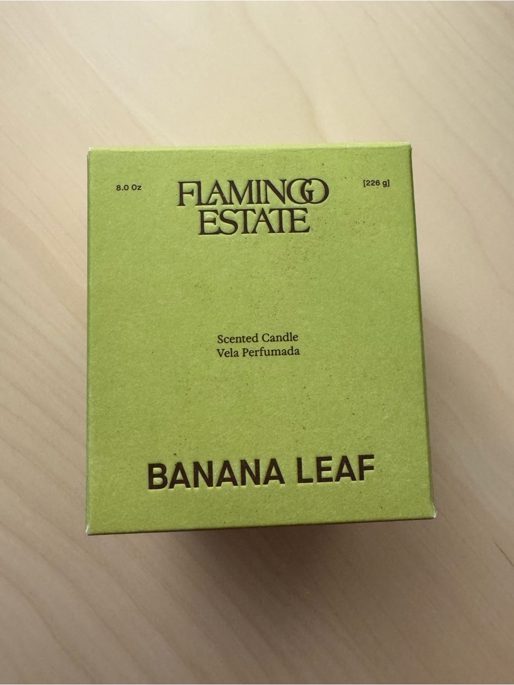 NIB ✨ Flamingo Estate Banana Leaf Candle